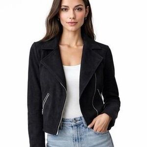 Philosophy Black Faux Suede Jacket